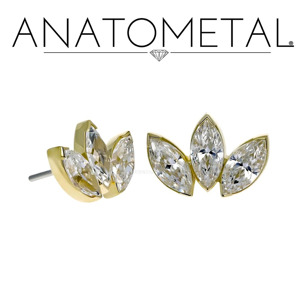 Anatometal Marquise Fan Threadless-end